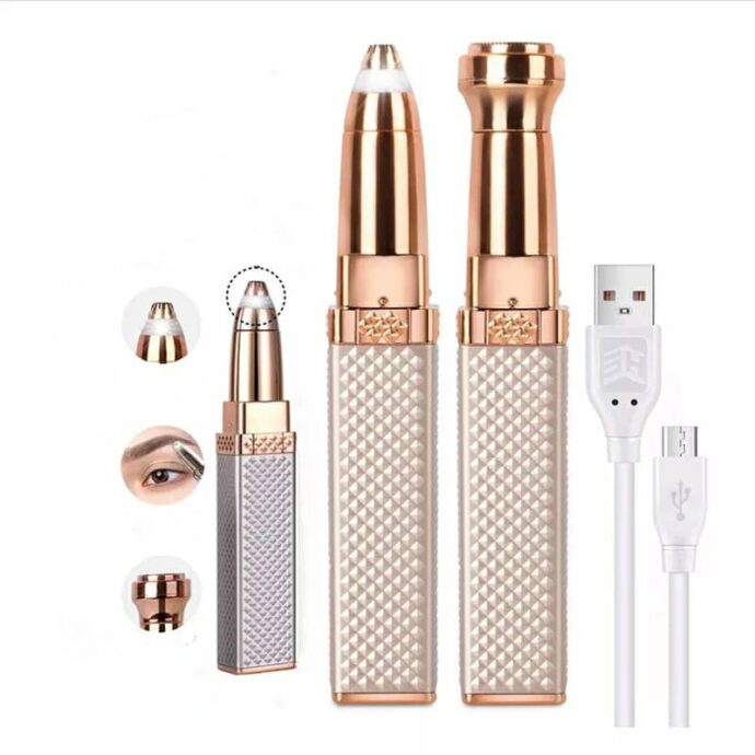 ⁦Hair Remover 2 en 1 – Tondeuse Électrique Précise Pour Sourcils et Visage⁩ - الصورة ⁦4⁩