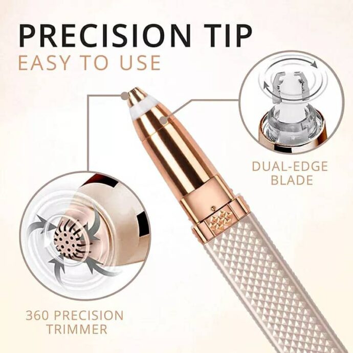 ⁦Hair Remover 2 en 1 – Tondeuse Électrique Précise Pour Sourcils et Visage⁩ - الصورة ⁦3⁩