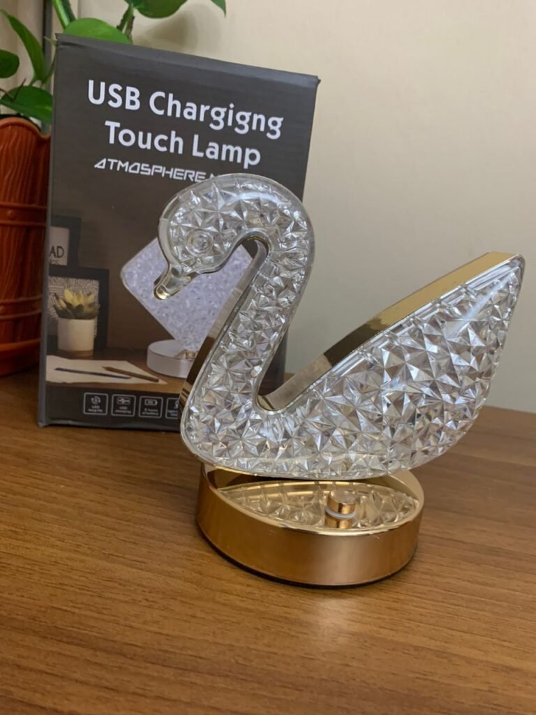 Veilleuse en Cristal - 3 Couleurs, Rechargeable USB, 5000mAh
