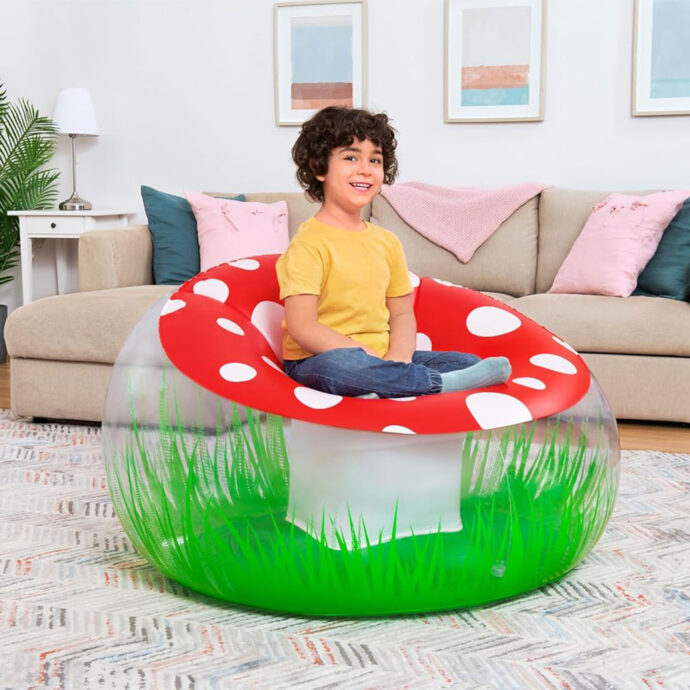 ⁦Fauteuil Gonflable Champignon Bestway  – Fun et Confort pour les Petits⁩ - الصورة ⁦3⁩