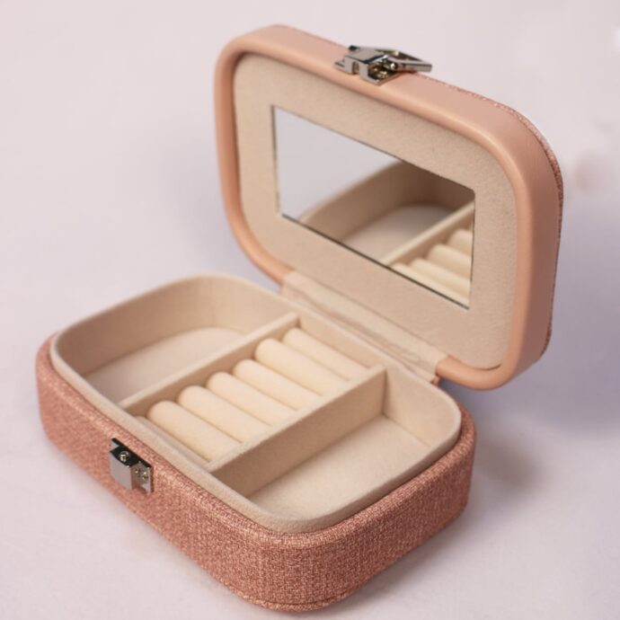 ⁦Boîte de Rangement Bijoux avec Miroir⁩ - الصورة ⁦5⁩