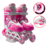 Patins à Roulettes Réglables avec Roues LED