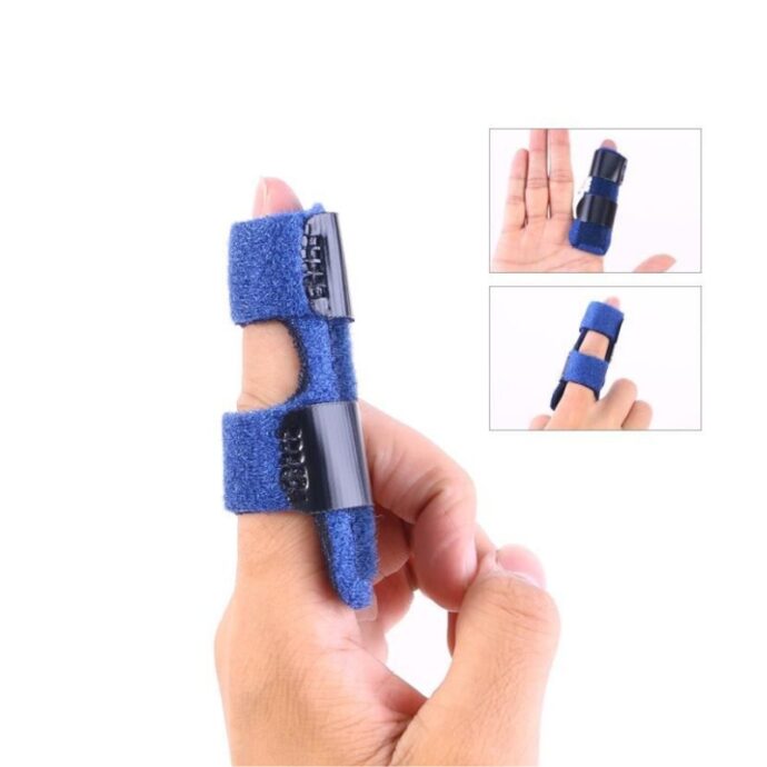 ⁦Attelle De Doigt ,Index en Aluminium Réglable Moyen Doigt Récupération Protection Contre Les Blessures⁩ - الصورة ⁦2⁩