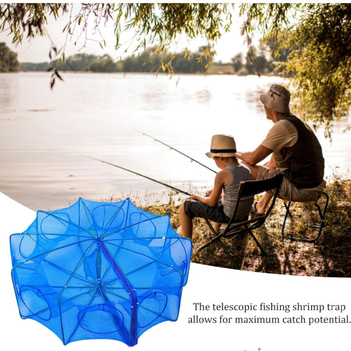 ⁦Filet de Pêche Automatique et Pliable 10 Trous Facile a Installer 80cm⁩ - الصورة ⁦4⁩