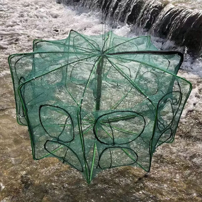 ⁦Filet de Pêche Automatique et Pliable 10 Trous Facile a Installer 80cm⁩ - الصورة ⁦3⁩