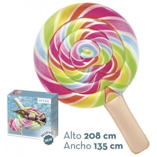 Matelas Gonflable XL Intex – Design Sucette Glacée Colorée