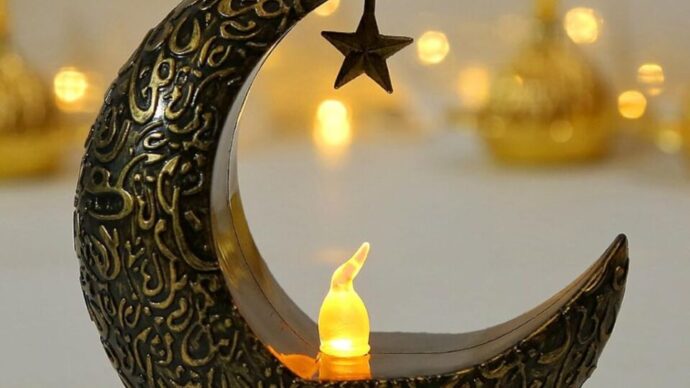 ⁦Porte-Bougie Lune & Étoile⁩ - الصورة ⁦2⁩