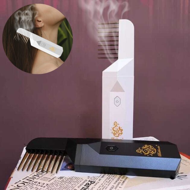 Brûleur d'encens électronique avec peignes à cheveux - Ramadan Bukhoon