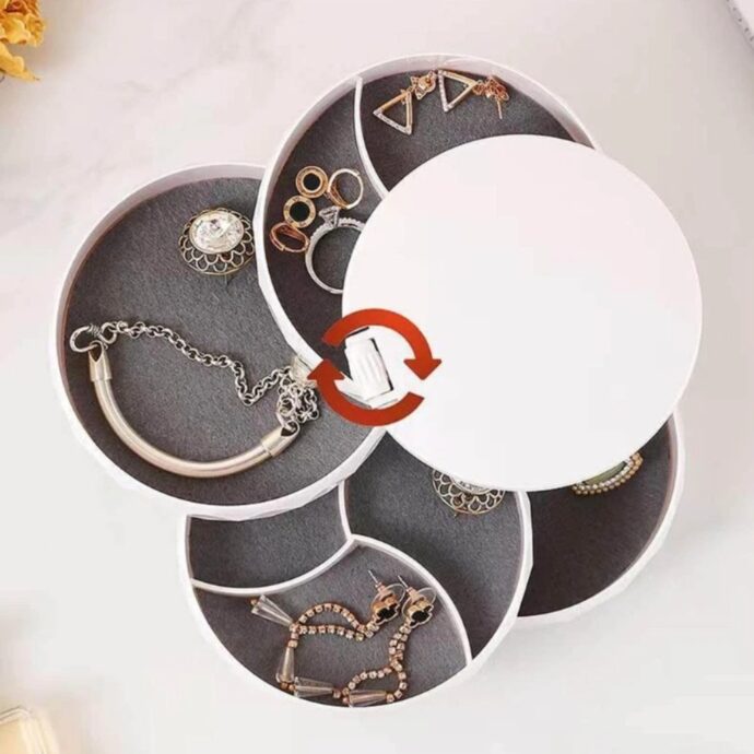 ⁦Boîte de Rangement Rotative pour Bijoux⁩ - الصورة ⁦5⁩