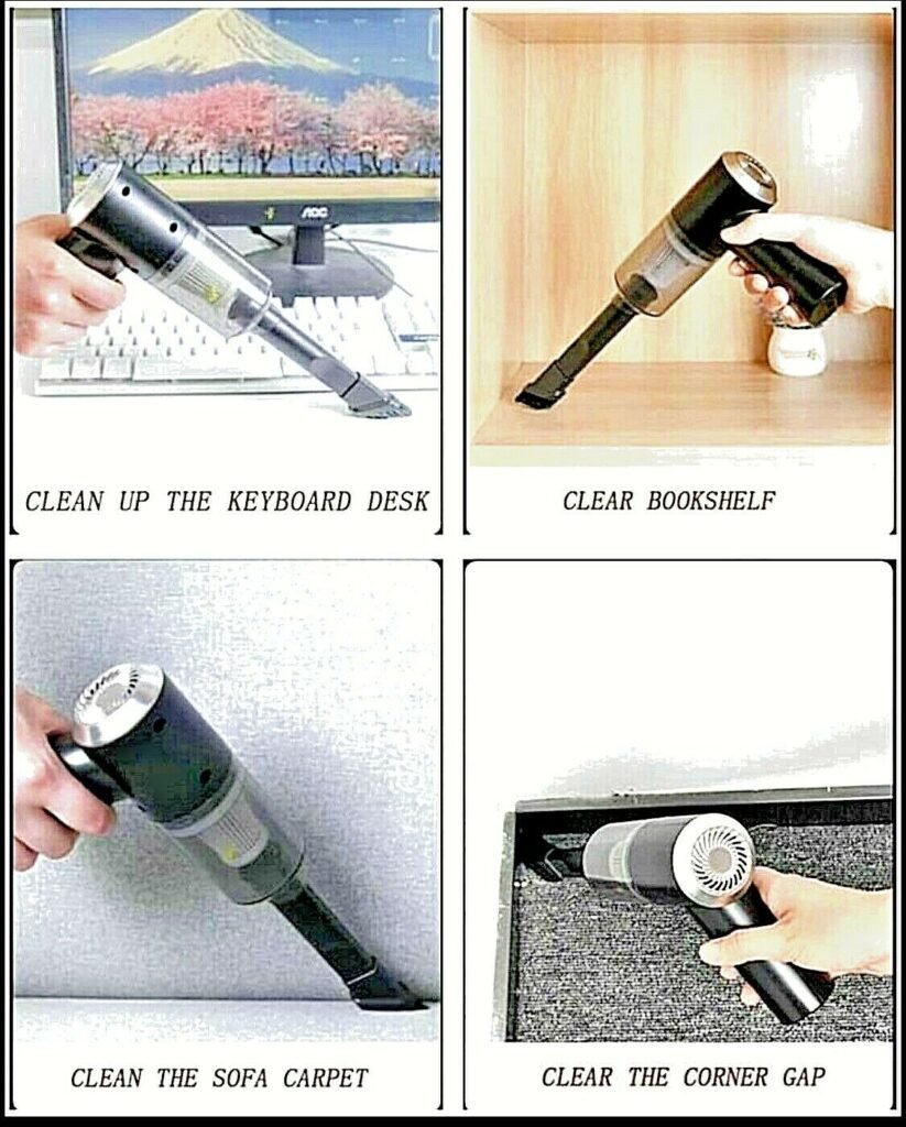 Aspirateur Portable 2 en 1 pour Voiture et Domicile 12V 120W