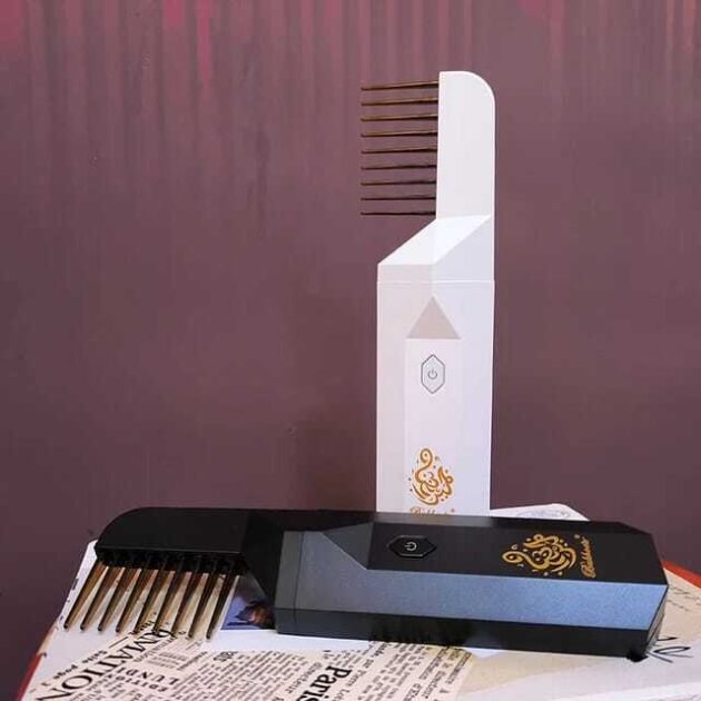 Brûleur d’Encens Électronique 2 en 1 avec Peigne – Diffuseur Portable Rechargeable