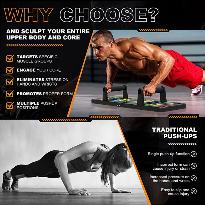 ⁦Push Up Board 14 in 1 Equipement D'entraînement à la Maison⁩ - الصورة ⁦2⁩