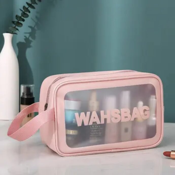 ⁦Trousse de Douche Wash-Bag Transparent, Étanche⁩ - الصورة ⁦2⁩