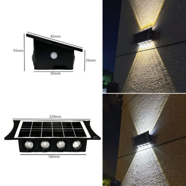 Projecteur Solaire LED Étanche IP65 x 2