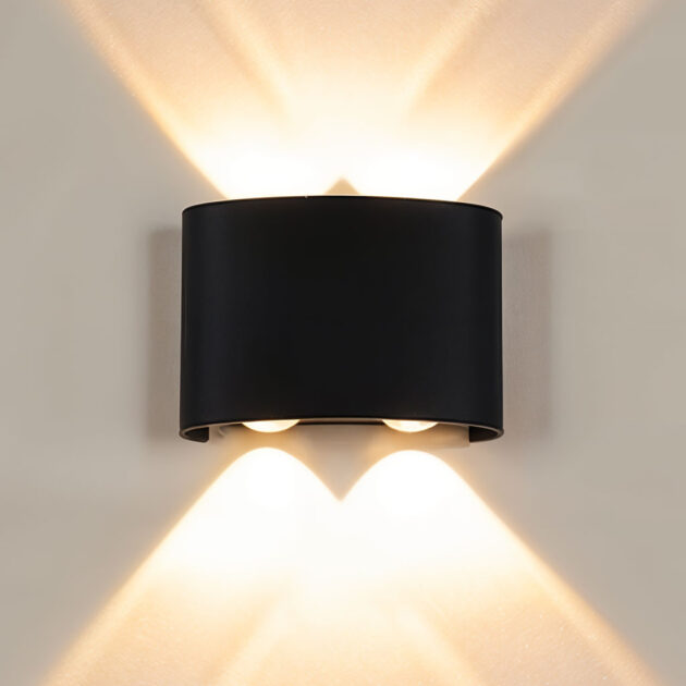 Applique Murale LED Étanche  2 Lampes en PP