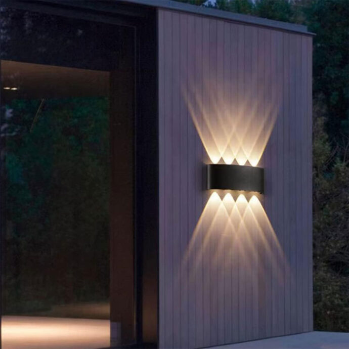 ⁦Applique Murale LED 8W Étanche 4 Lampes en PP⁩ - الصورة ⁦2⁩