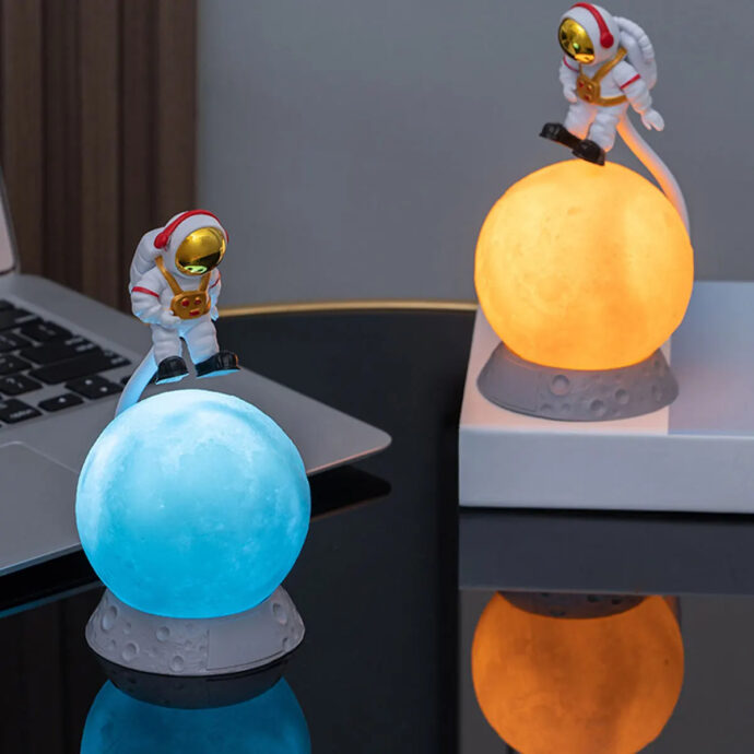Veilleuse Astronaute 3D en forme d'astronaute