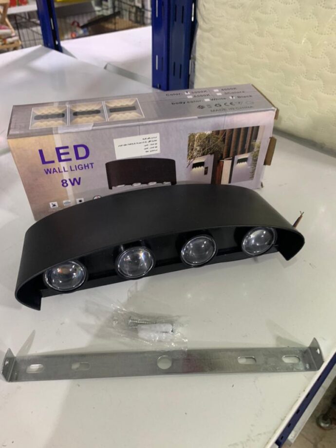 ⁦Applique Murale LED 8W Étanche 4 Lampes en PP⁩ - الصورة ⁦4⁩