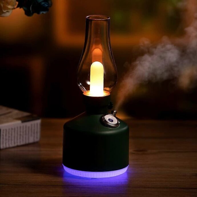 Lampe Vintage & Humidificateur Sans Fil