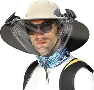 Chapeau de Soleil avec Ventilateurs – Protection Solaire Intelligente et Fraîcheur Portable