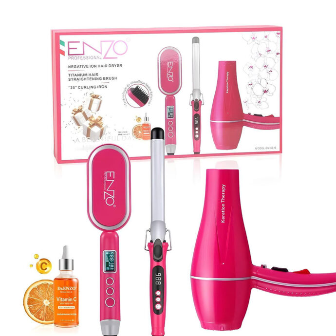 Pack Sèche-Cheveux Professionnel 3en1 ENZO