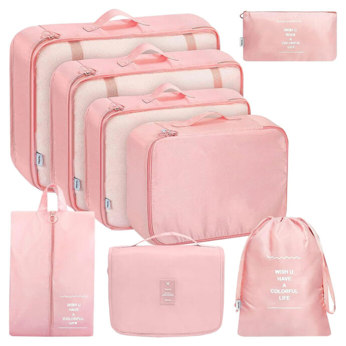⁦Organisateur Valise 8pcs Sac Rangement et Les Essentiels du Voyage⁩ - الصورة ⁦4⁩