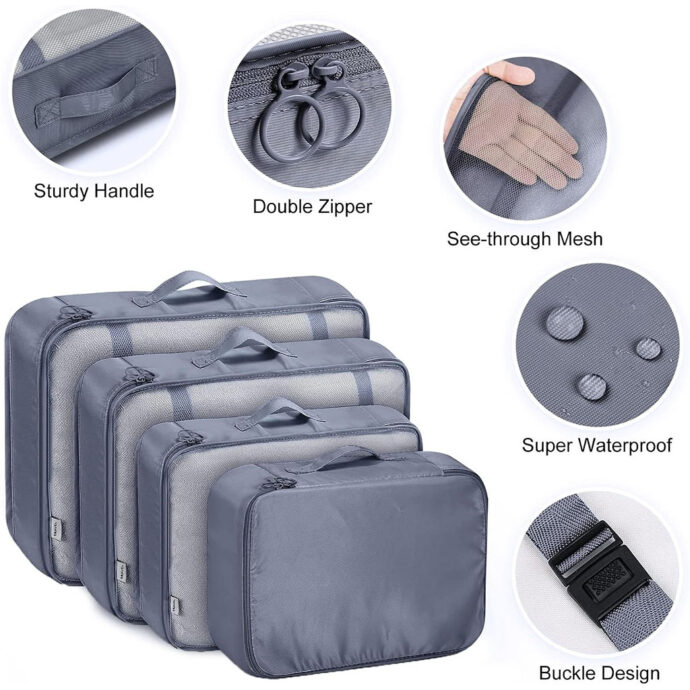 ⁦Organisateur Valise 8pcs Sac Rangement et Les Essentiels du Voyage⁩ - الصورة ⁦3⁩