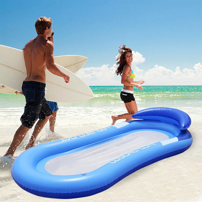⁦Matelas Piscine Gonflable XXL – Flottabilité et Détente Estivale⁩ - الصورة ⁦2⁩