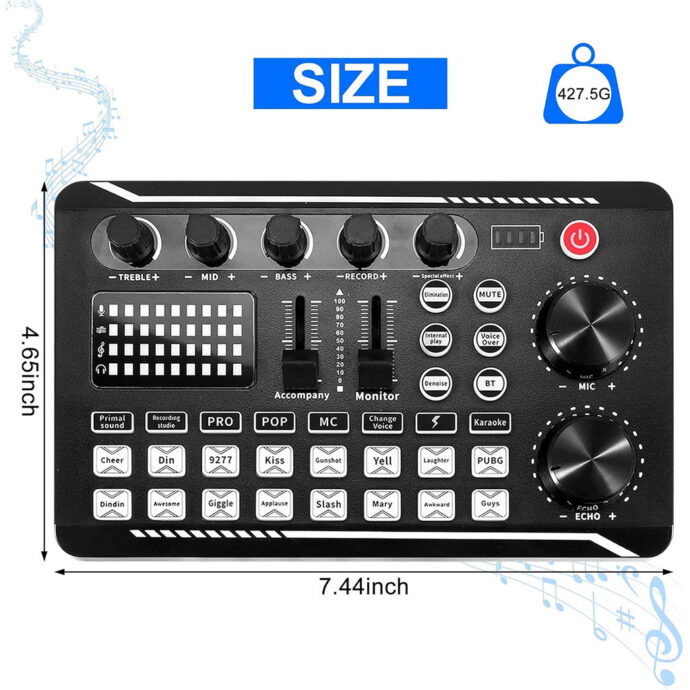 ⁦Pack Microphone MC-88 avec Carte Son en Direct⁩ - الصورة ⁦3⁩