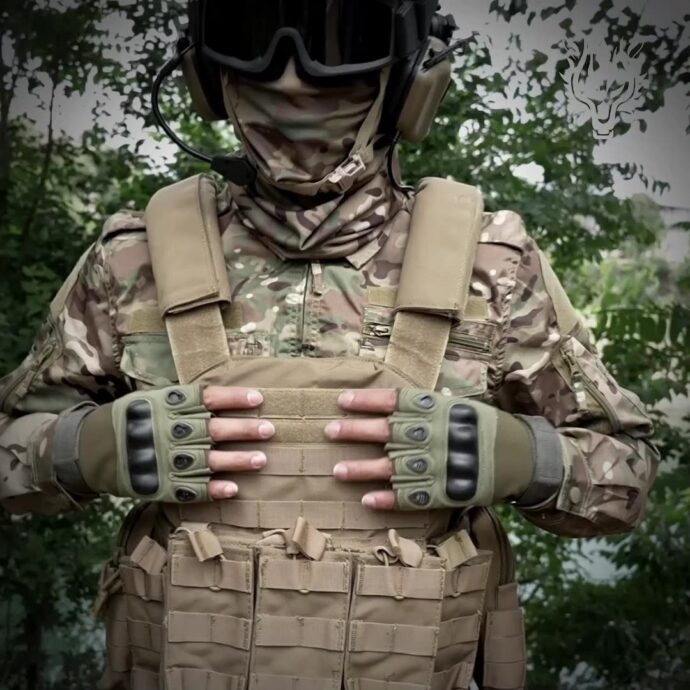 ⁦Gants Tactiques Demi-Doigts⁩ - الصورة ⁦2⁩