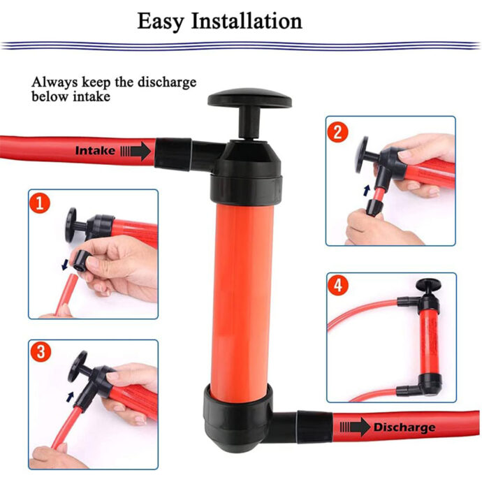 ⁦Pompe à Carburant & Air 3-en-1 – Pompe Manuelle Polyvalente⁩ - الصورة ⁦3⁩