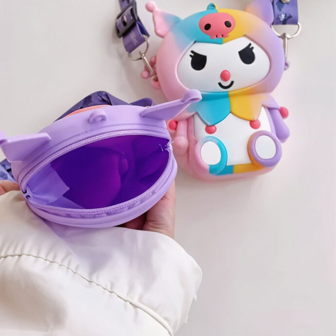⁦Mini Sac à Bandoulière Kuromi  pour Enfants et Fans de Manga⁩ - الصورة ⁦2⁩