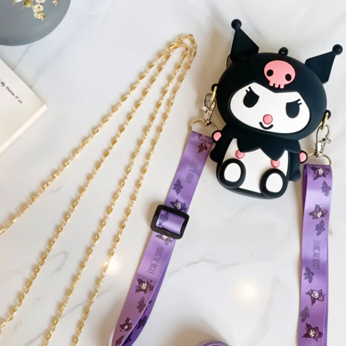 ⁦Mini Sac à Bandoulière Kuromi  pour Enfants et Fans de Manga⁩ - الصورة ⁦3⁩