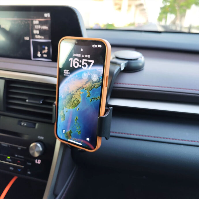 ⁦Support Téléphone Voiture Fixation Tableau de Bord⁩ - الصورة ⁦2⁩