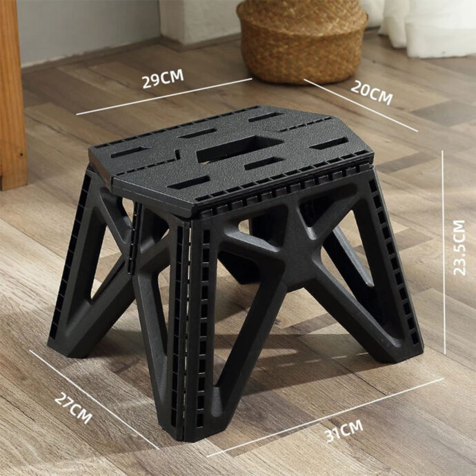 ⁦Tabouret Pliant en Plastique idéal pour camping et sorties PM⁩ - الصورة ⁦3⁩