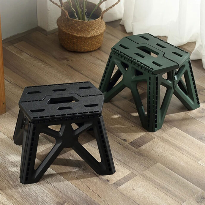 ⁦Tabouret Pliant en Plastique idéal pour camping et sorties PM⁩ - الصورة ⁦2⁩