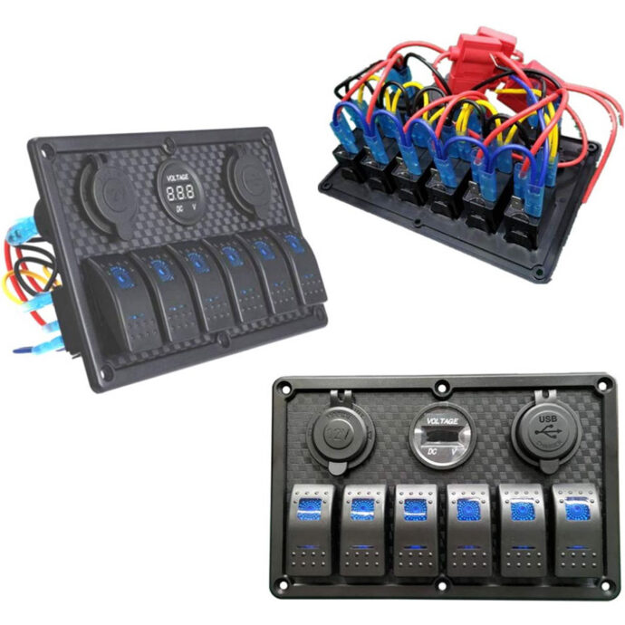 ⁦Panneau de commande 12 V avec Affichage de Voltage⁩ - الصورة ⁦3⁩