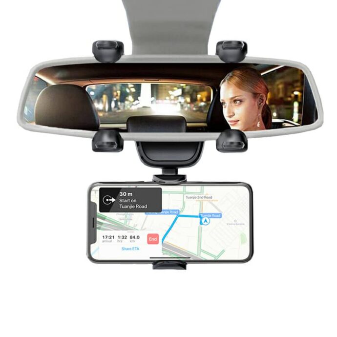 ⁦Support Rétroviseur Téléphone Voiture 360°⁩ - الصورة ⁦4⁩