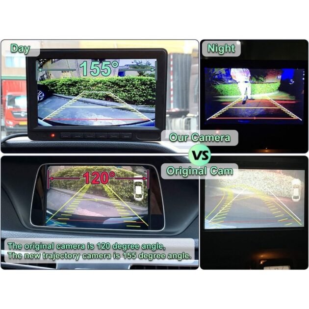 Caméra de Recul avec Lignes Dynamiques & Cadre Discret