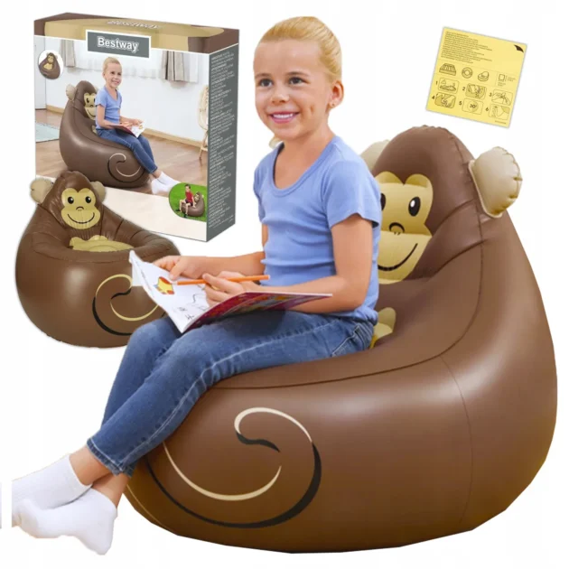 Fauteuil Gonflable Cozy Critters – Confort Ludique pour Enfants