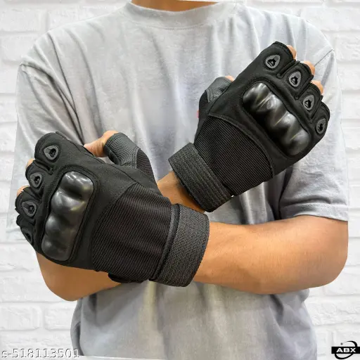 Gants de Moto Antidérapants Demi-Doigt v2 – Liberté, Protection & Style - الصورة 8
