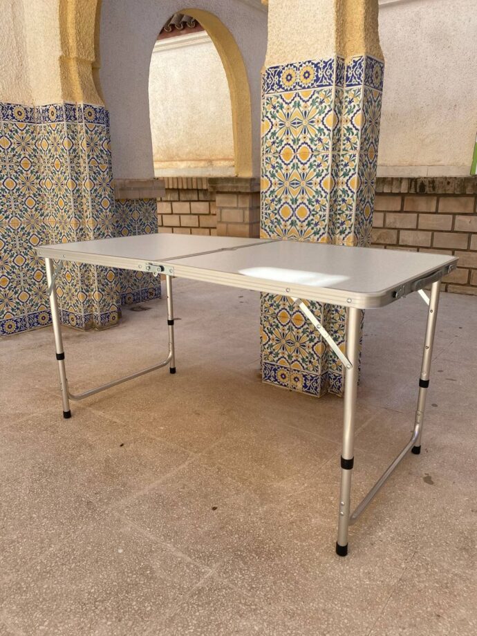 ⁦Table Pliante Portable en Aluminium⁩ - الصورة ⁦4⁩