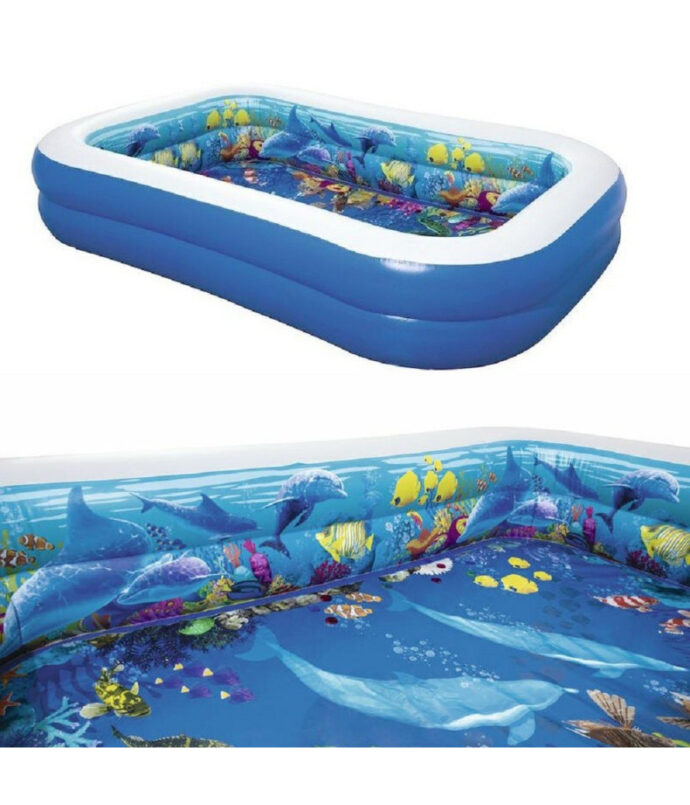 ⁦Piscine Gonflable Enfant 3D – Plongée Magique Sous-Marine Bestway 262 x 175 x 51⁩ - الصورة ⁦2⁩
