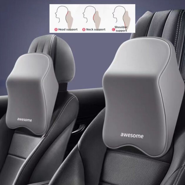 Coussin Appui-tête Voiture – Mousse à Mémoire pour Confort