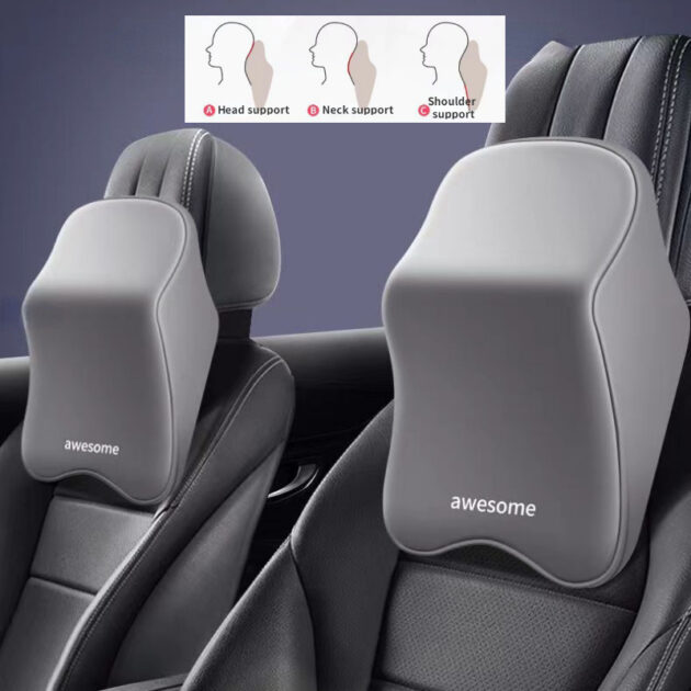 Appui-tête Voiture en Mousse à Mémoire – Confort Premium pour Tous Conducteurs