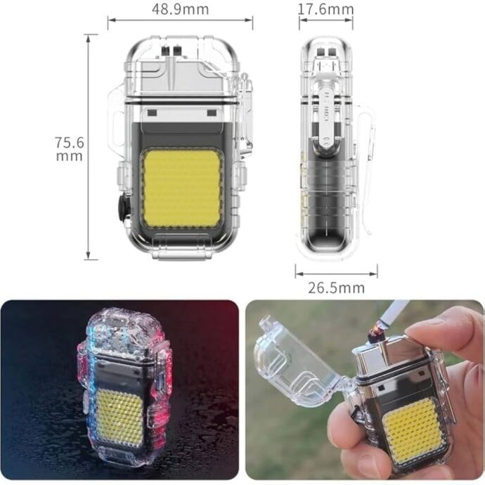 ⁦Lampe Torche & Briquet Plasma 2-en-1⁩ - الصورة ⁦2⁩