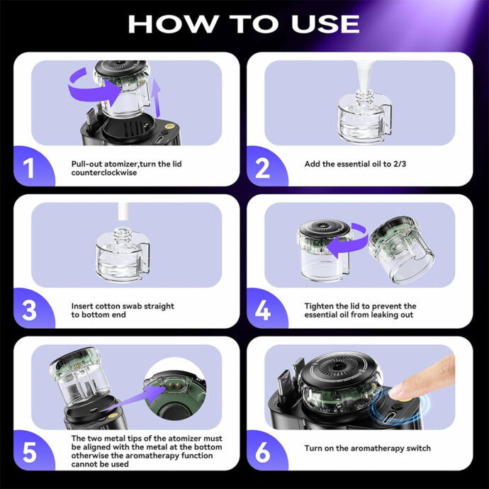 ⁦Chargeur de Voiture 5-en-1 Starlight Rétractable⁩ - الصورة ⁦4⁩