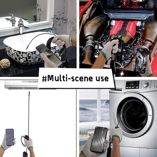 Caméra d’Inspection Endoscope 3-en-1 – Vision Précise dans les Endroits les Plus Difficiles