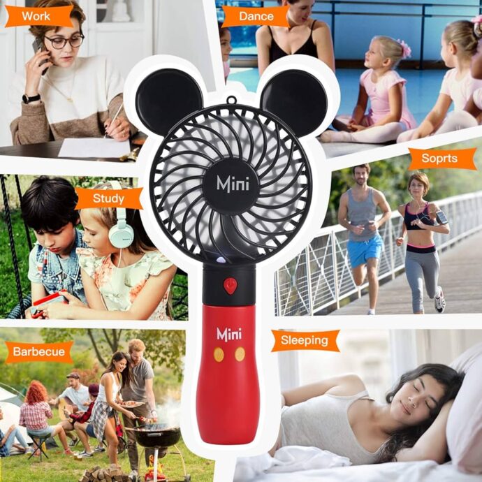 ⁦Mini Ventilateur Portable BreezeCool – Fraîcheur Instantanée⁩ - الصورة ⁦2⁩