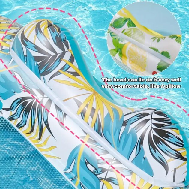 Chaise Longue Flottante 2 en 1 – Relaxation Aquatique Sans Limite